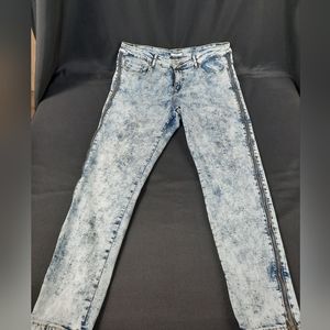 K Jordans acid washed jeans with zipper sides size 20W
